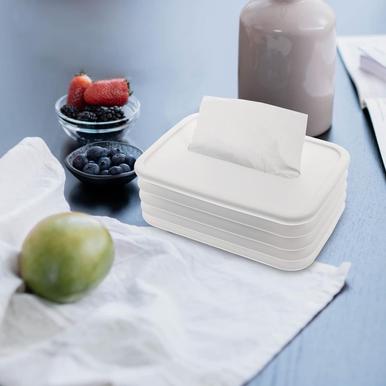17576 Tissues Holder Silicone Simple Tissue Box Tissues Cylinder Tissues Cube Box Tissue Holder for Bathroom Office Car Bedroom for Bathroom Room Office Car 17576 Tissues Holder Silicone Simple Tissue Box Tissues Cylinder Tissues Cube Box Tissue Holder for Bathroom Office Car Bedroom for Bathroom Room Office Car